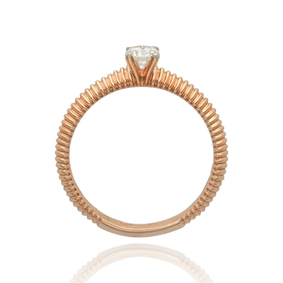 Rosé arany gyűrű 53-as méret (B41287_3I)